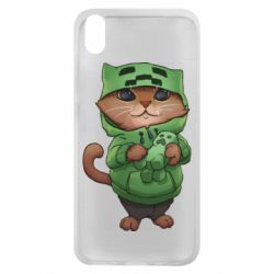 Чехол для Xiaomi Redmi 7A Кот Майнкрафт - PrintSalon