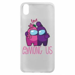Чехол для Xiaomi Redmi 7A Love is Among Us - PrintSalon