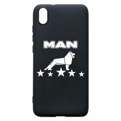 Чехол для Xiaomi Redmi 7A Man lion and stars - PrintSalon