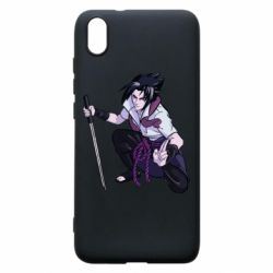 Чехол для Xiaomi Redmi 7A Sasuke with katana - PrintSalon