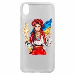 Чехол для Xiaomi Redmi 7A Украинская девушка в венку - PrintSalon