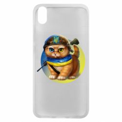 Чехол для Xiaomi Redmi 7A Военный котик - PrintSalon