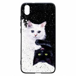 Чехол для Xiaomi Redmi 7A Yin and Yang cats - PrintSalon