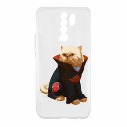 Чехол для Xiaomi Redmi 9 Akatsuki angry cat - PrintSalon