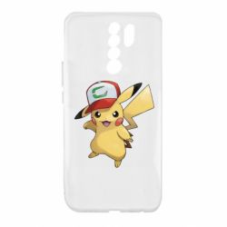 Чехол для Xiaomi Redmi 9 Ash's hat Pikachu - PrintSalon