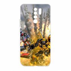 Чохол для Xiaomi Redmi 9 Bumblebee and Optimus Prime - PrintSalon