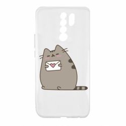 Чехол для Xiaomi Redmi 9 Cat with a letter - PrintSalon