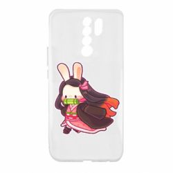 Чехол для Xiaomi Redmi 9 Chibi Bunny Kamado Nezuko - PrintSalon