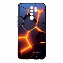 Чохол для Xiaomi Redmi 9 Cracked Blocks - PrintSalon