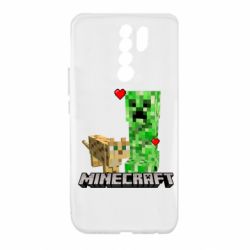 Чехол для Xiaomi Redmi 9 Creeper and Cat - PrintSalon
