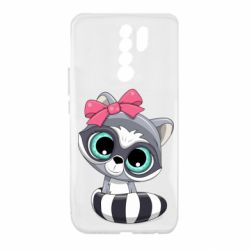 Чехол для Xiaomi Redmi 9 Cute raccoon - PrintSalon
