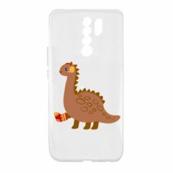 Чехол для Xiaomi Redmi 9 Dinosaur in sock - PrintSalon