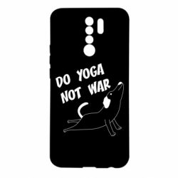 Чехол для Xiaomi Redmi 9 Do yoga not war - PrintSalon