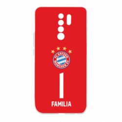 Чехол для Xiaomi Redmi 9 FC Bayern. Твоя фамилия, номер (англ.) - PrintSalon