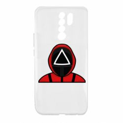 Чехол для Xiaomi Redmi 9 Игра в кальмара Soldier - PrintSalon