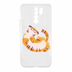 Чехол для Xiaomi Redmi 9 Happy tiger - PrintSalon