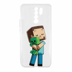 Чохол для Xiaomi Redmi 9 Heroes from Minecraft - PrintSalon