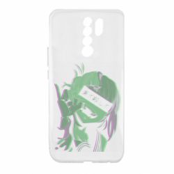 Чехол для Xiaomi Redmi 9 Himiko Toga glitch - PrintSalon