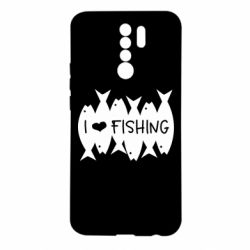 Чохол для Xiaomi Redmi 9 I Love Fishing - PrintSalon