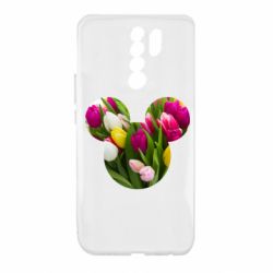 Чехол для Xiaomi Redmi 9 Inner world flowers mickey mouse - PrintSalon