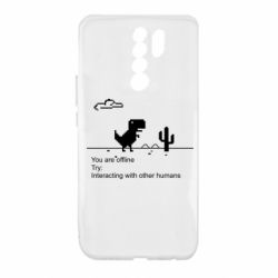 Чехол для Xiaomi Redmi 9 Internet Dinosaur - PrintSalon