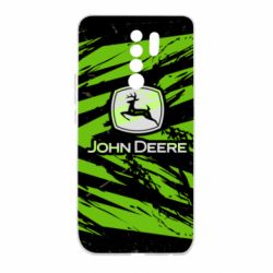 Чохол для Xiaomi Redmi 9 John Deere and green background - PrintSalon