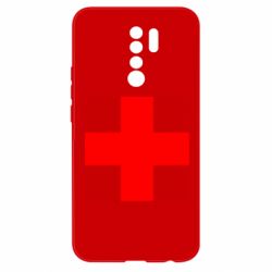 Чехол для Xiaomi Redmi 9 Красный крест - PrintSalon