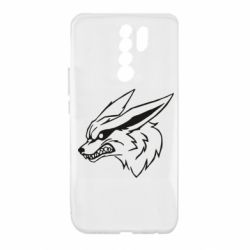 Чехол для Xiaomi Redmi 9 Kurama line art - PrintSalon