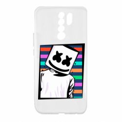 Чехол для Xiaomi Redmi 9 Marshmello Colorful Portrait - PrintSalon