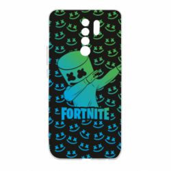 Чехол для Xiaomi Redmi 9 Marshmello Fortnite Dab Neon - PrintSalon