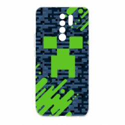 Чехол для Xiaomi Redmi 9 Minecraft Creeper - PrintSalon
