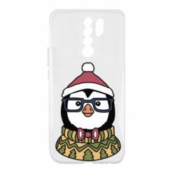 Чехол для Xiaomi Redmi 9 New Year's Penguin - PrintSalon