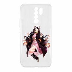 Чохол для Xiaomi Redmi 9 Nezuko cat - PrintSalon