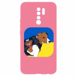 Чехол для Xiaomi Redmi 9 Патрон на фоне флага - PrintSalon