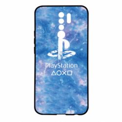 Чохол для Xiaomi Redmi 9 Playstation on tai dai background - PrintSalon