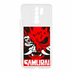Чехол для Xiaomi Redmi 9 Poster samurai Cyberpunk - PrintSalon