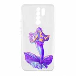 Чехол для Xiaomi Redmi 9 Purple Mermaid Barbie - PrintSalon