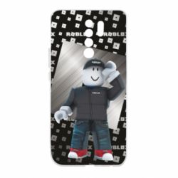 Чехол для Xiaomi Redmi 9 Roblox And Metal Logo