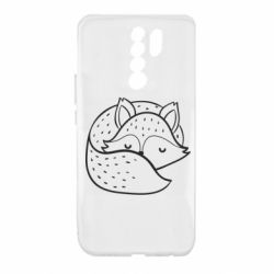 Чехол для Xiaomi Redmi 9 Sleeping fox - PrintSalon