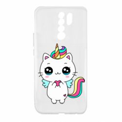 Чехол для Xiaomi Redmi 9 The cat is unicorn - PrintSalon