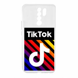 Чехол для Xiaomi Redmi 9 Tik Tok Colorful Logo - PrintSalon