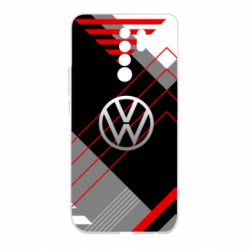 Чехол для Xiaomi Redmi 9 Volkswagen logo and abstraction - PrintSalon