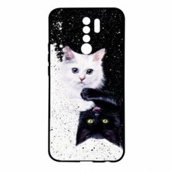 Чехол для Xiaomi Redmi 9 Yin and Yang cats - PrintSalon