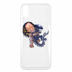 Чехол для Xiaomi Redmi 9a Alien vs Predator - PrintSalon