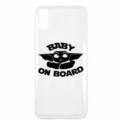 Чехол для Xiaomi Redmi 9a Baby on board yoda - PrintSalon