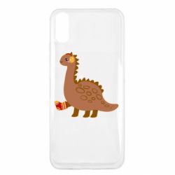 Чехол для Xiaomi Redmi 9a Dinosaur in sock - PrintSalon
