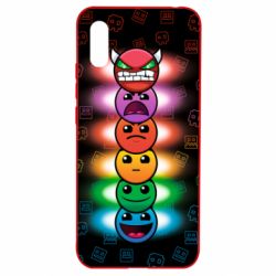 Чохол для Xiaomi Redmi 9a Geometry Dash Levels - PrintSalon