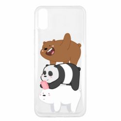 Чехол для Xiaomi Redmi 9a Гризли Панда и Белый - PrintSalon