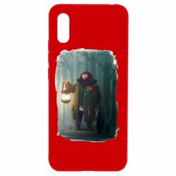 Чехол для Xiaomi Redmi 9a Хагрид в лесу - PrintSalon