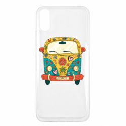 Чехол для Xiaomi Redmi 9a Hippie bus - PrintSalon